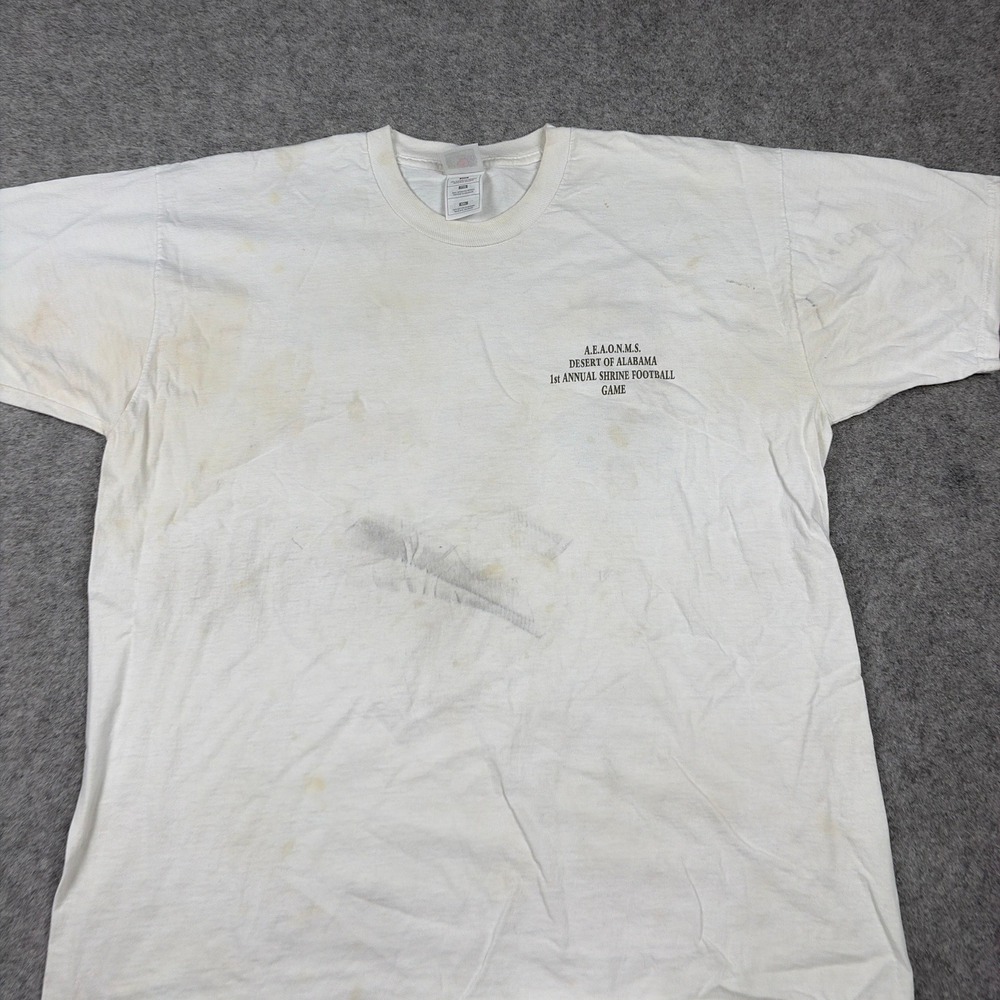 Fruit of the Loom T-Shirt Mens XXL White Desert of Alabama Shrine Football Game - Picture 3 of 16